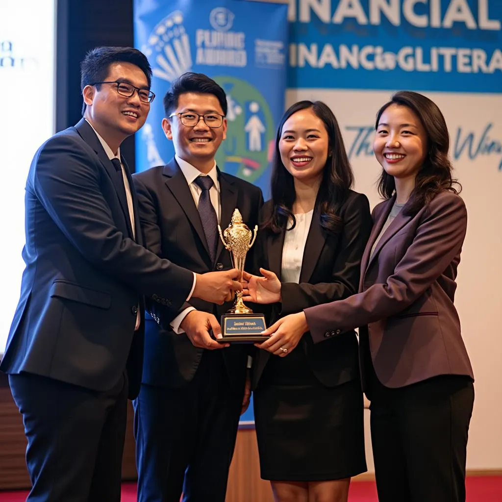 PhilInvest team receiving industry award