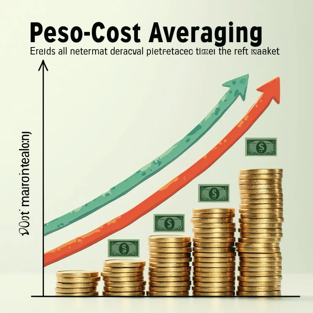 Chart showing peso-cost averaging strategy